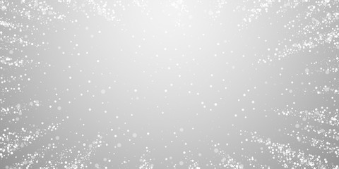 Fototapeta premium Magic stars sparse Christmas background. Subtle fl