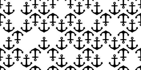 Anchor seamless pattern vector boat helm pirate Nautical scarf isolated maritime ocean sea tile background repeat wallpaper