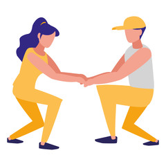 fitness couple design