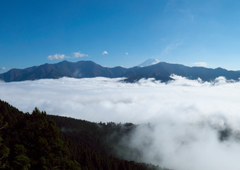 富士山と雲海