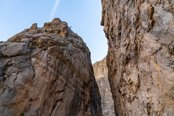 Landscape view of Dark Canyon in Town of Kemaliye or Egin in Erzincan,Turkey