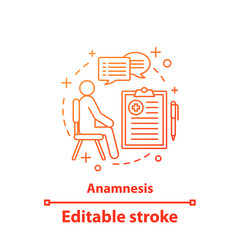 Anamnesis concept icon