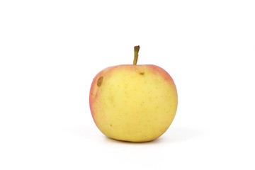 Fresh natural apple isolated on white -  Fresh raw organic fruit. 