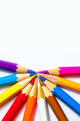 Naklejka premium several colored pencils