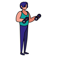 man and sport design