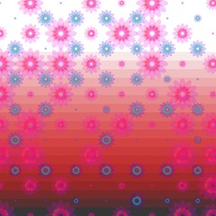 Colorful background, flowers, beauty, illustration