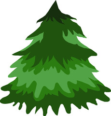 Christmas tree with bright lights
