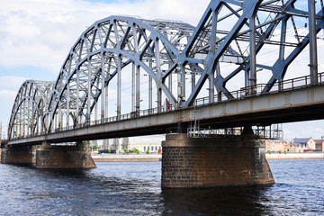 Riga, bridge, view from the water