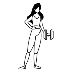 woman and exercise design