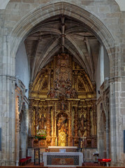 Fototapeta premium Altar of Sancti Spiritus Church of the Third Franciscan Order - Melide, Galicia, Spain