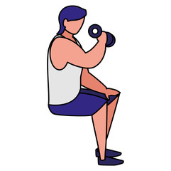 man and sport design