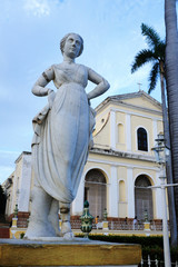 Plaza Mayor and Church of the Holy Trinity in Trinidad, Cuba