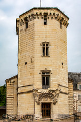 Fototapeta premium Saint-Aignan. La tour du château. Loir-et-Cher. Centre-Val de Loire 