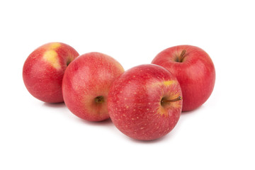 Red apples isolated
