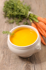 bowl of carrot soup