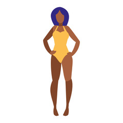 woman in swimsuit design