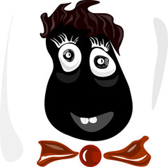 cartoon smiling clown hero