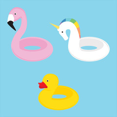 Swim rings vector