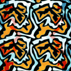 Graffiti abstract seamless pattern grunge effect vector illustration