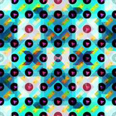 beautiful colored polygons seamless pattern vector illustration