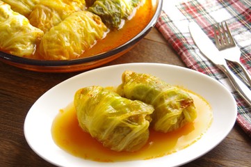 ロールキャベツ　煮込み料理　キャベツ料理　挽肉料理