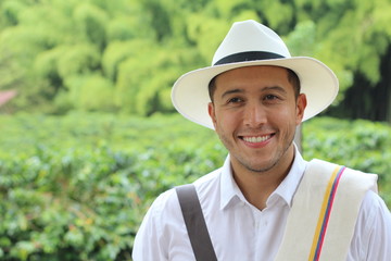 Authentic South American coffee entrepreneur