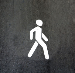 sign pedestrian zone