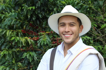 Coffee farmer in the fields