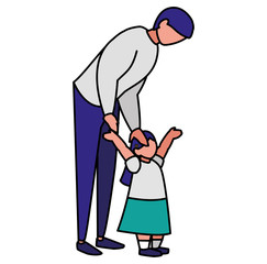 father and woman design