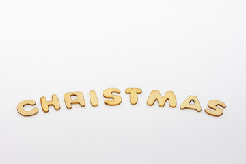 the wooden lettering christmas