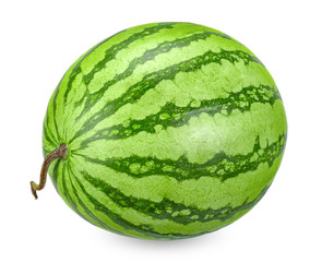 Watermelon isolated on white with clipping path