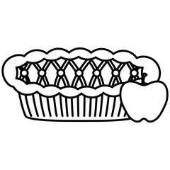 apple pie icon