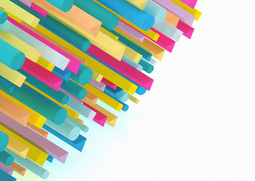 Pattern of multi coloured bars