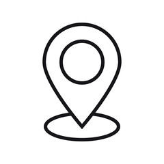 Maps pin. Location map icon. Location pin. Pin icon vector.	