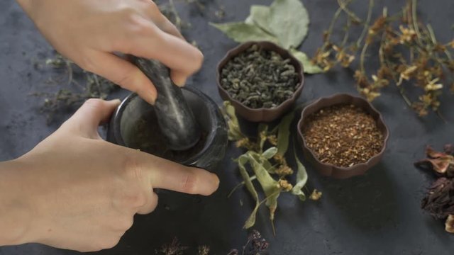 Alternative medicine, dried herbs
