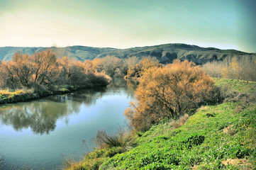rio en otoño