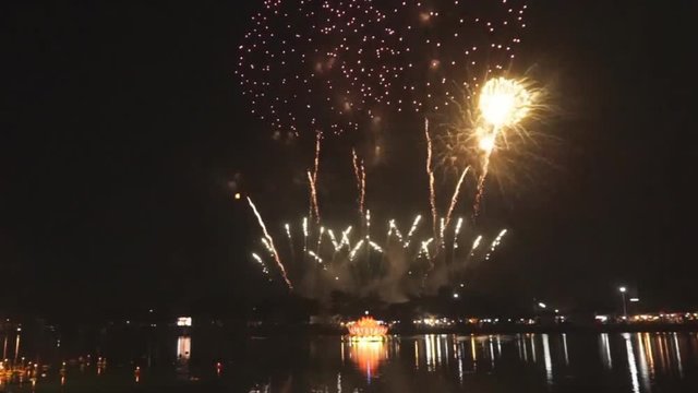 Fireworks at Loy Krathong