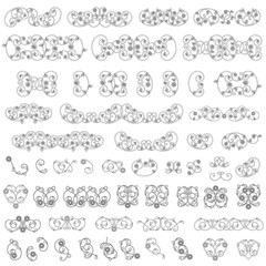 Plants elements of Victorian style