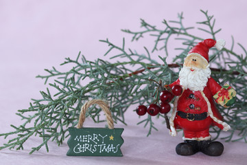 サンタクロースとクリスマスの人気の木　ブルーアイス