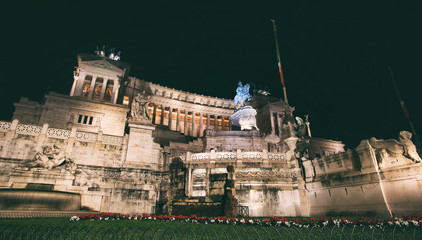 Night piazza venice in Rome - Italy
