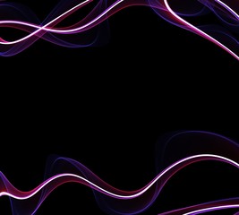 Digital art. Neon wave lines. Vortex light color. Wave shape line flame. Computer, smartphone, gadgets Wallpapers