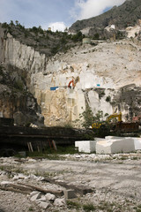 Marmor Steinbruch Carrara Italien