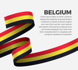 Belgium flag for decorative.Vector background