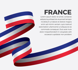 France flag for decorative.Vector background