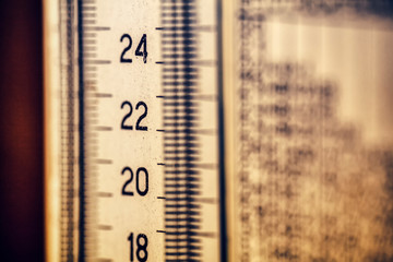 old thermometer background , Celsius Gradation