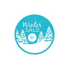 Big winter sale poster