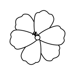 Fototapeta na wymiar cute flower decorative icon