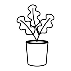 houseplant in pot icon