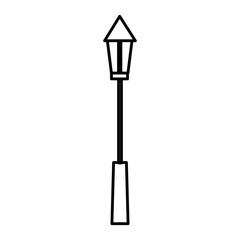 park lamp isolated icon