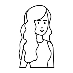 beautiful woman avatar character